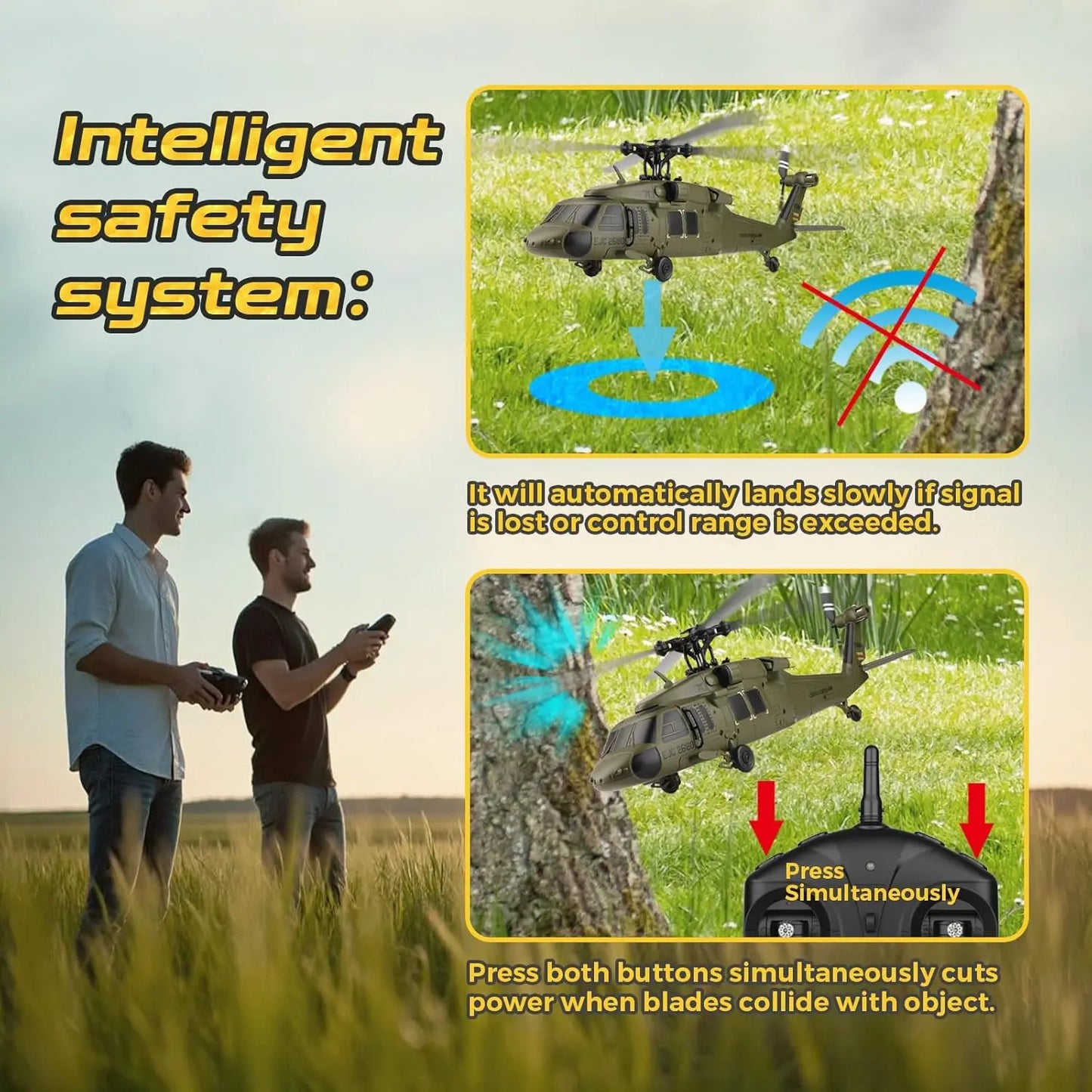 WLtoys K170 Brushless 4-CH RC Helicopter,Full-Scale UH60L Black Hawk,6-Axis Gyroscope, One Key Take-Off/Landing with 3 Batteries