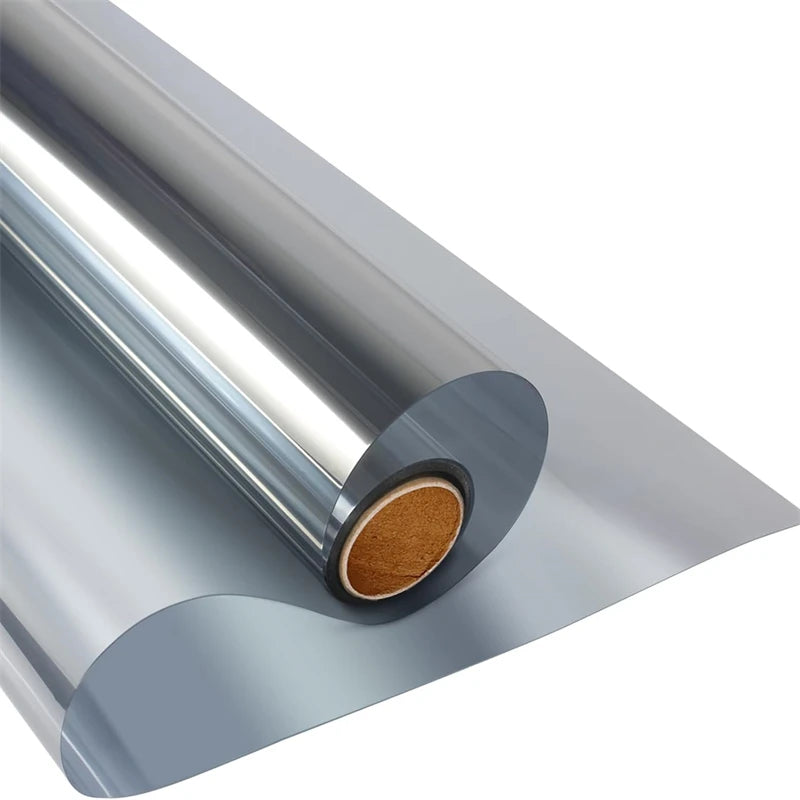 Daytime Privacy One Way Window Film Non-Adhesive Static Cling Heat Control Anti UV Mirror Window Tint for Home Office