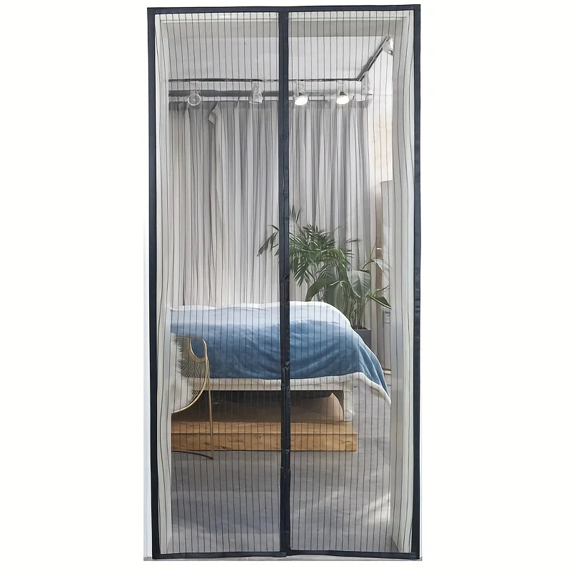 Heavy Duty Magnetic Screen Door - Self-Sealing, Hands-Free Mesh Bug Proof, Pet and Child Friendly, Mount Available