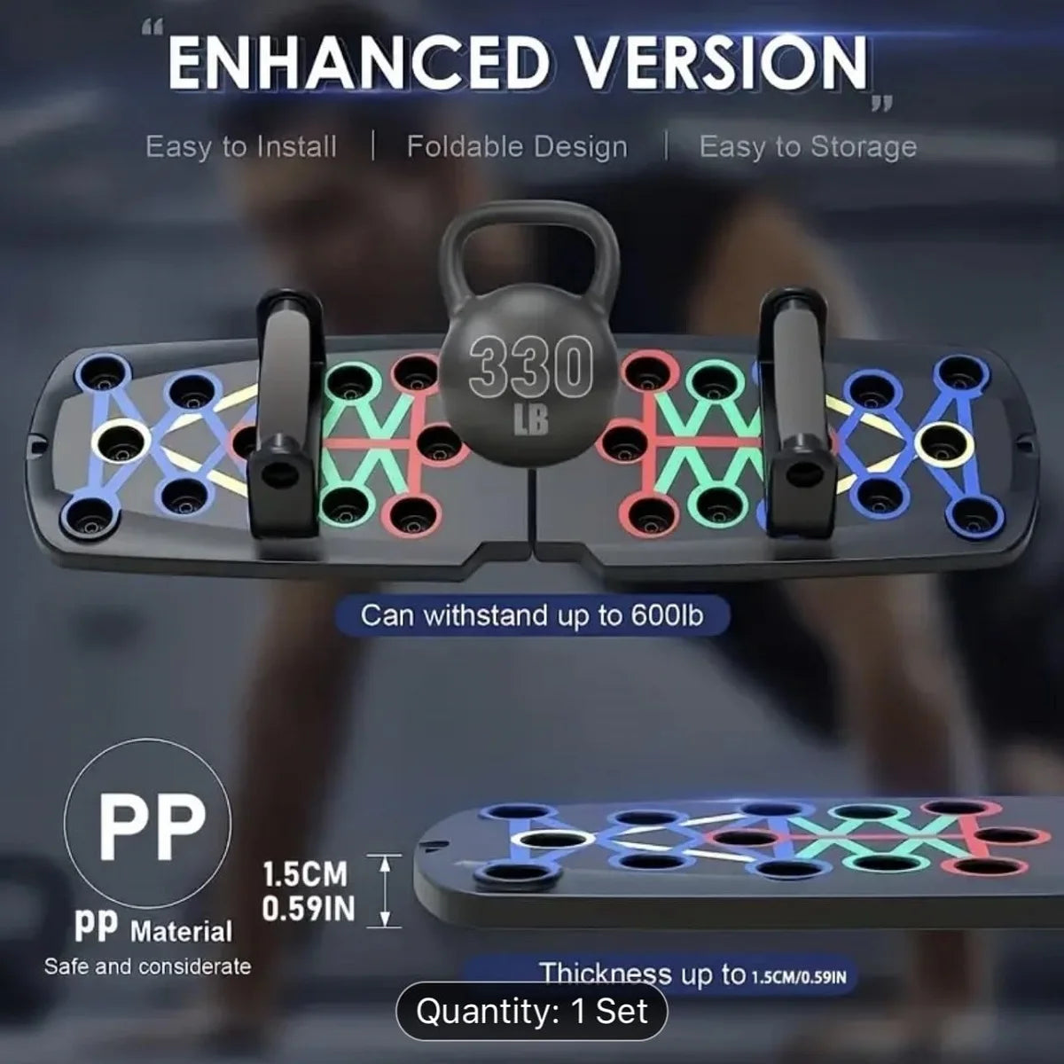 Multi-Functional Pushup Stands System Fitness Floor Chest Muscle Exercise Professional Trainer Tool for Men Women