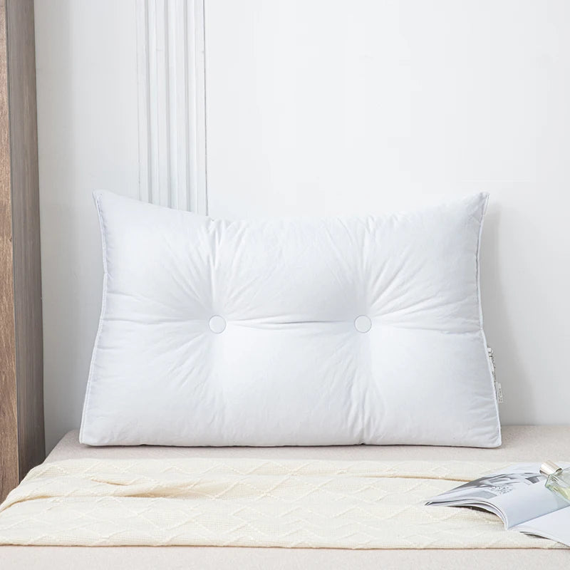 Wedge Pillow Small Triangular Headboard Bed Reading Backrest Back Support Long Pillow with Removable Cover for Dorm Room